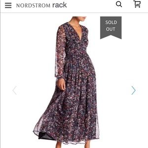IRO Silk Print Maxi Dress